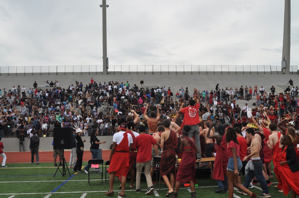 Pep rallies in stadium cause student spirit to fumble