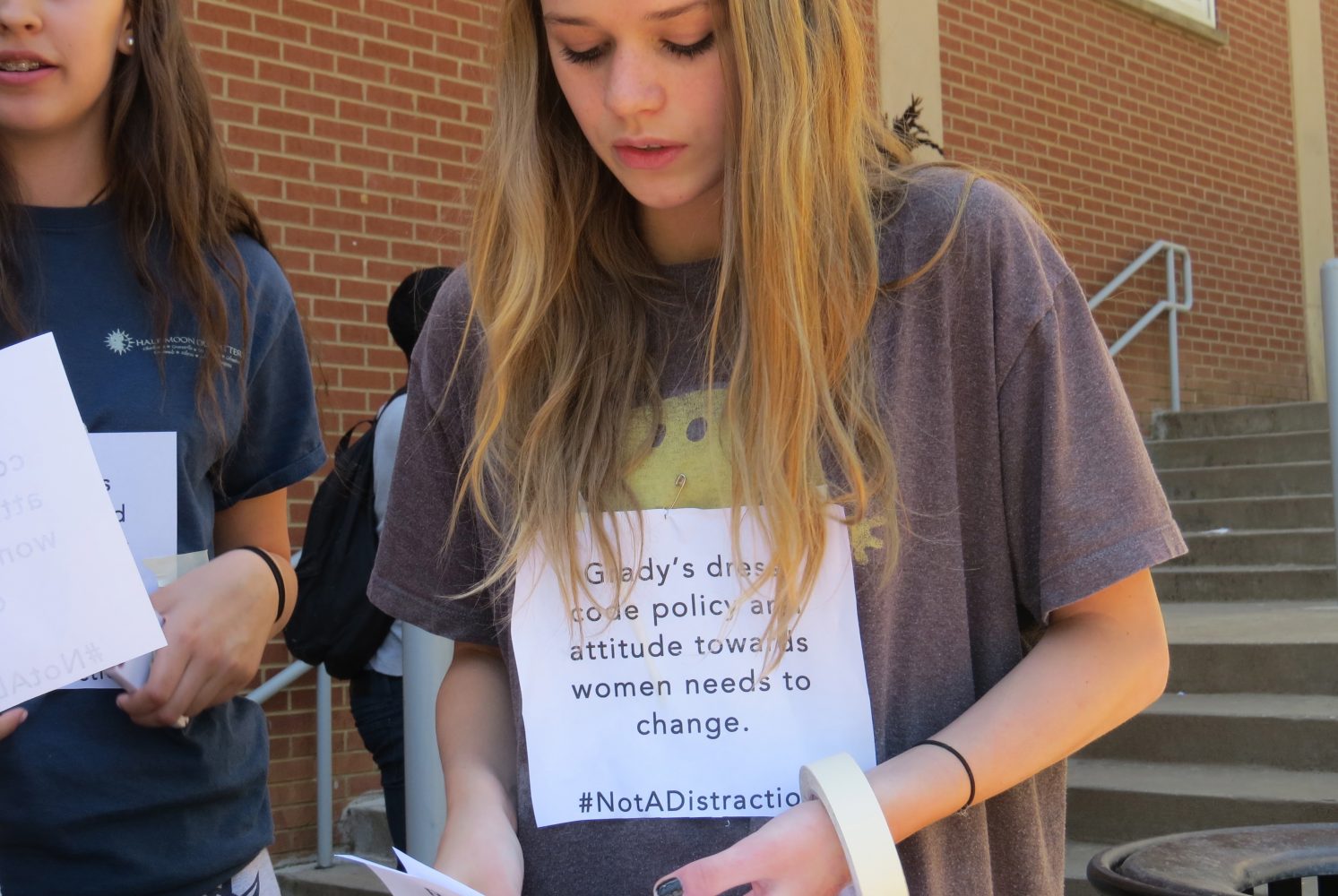 Students protest dress code policy, enforcement