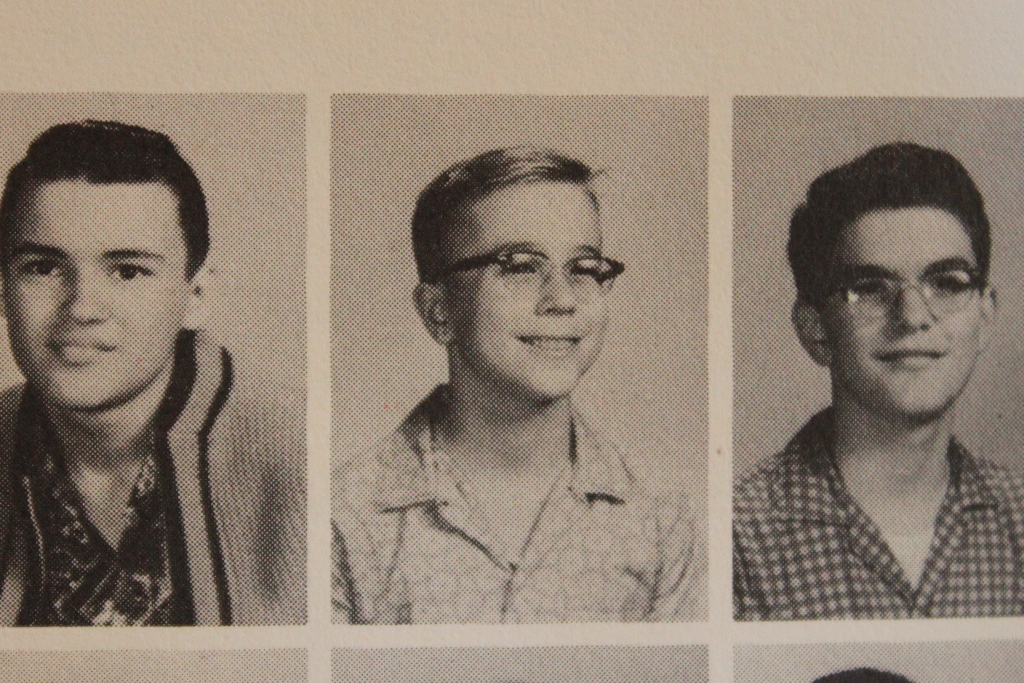 Guy Arledge poses for his sub freshman, 8th grade, yearbook photo. 