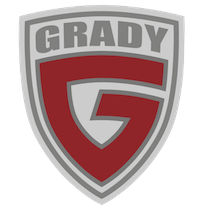Grady rebrands, deserts oval “G” logo
