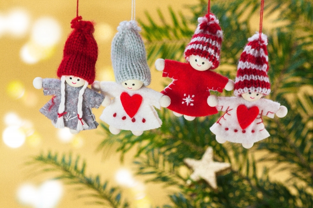 Angel ornaments are very common during the winter break, which is scheduled around the Christmas holiday.