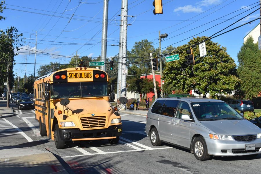 The traffic on 10th and Monroe has proven hazardous for students walking to and from school. 