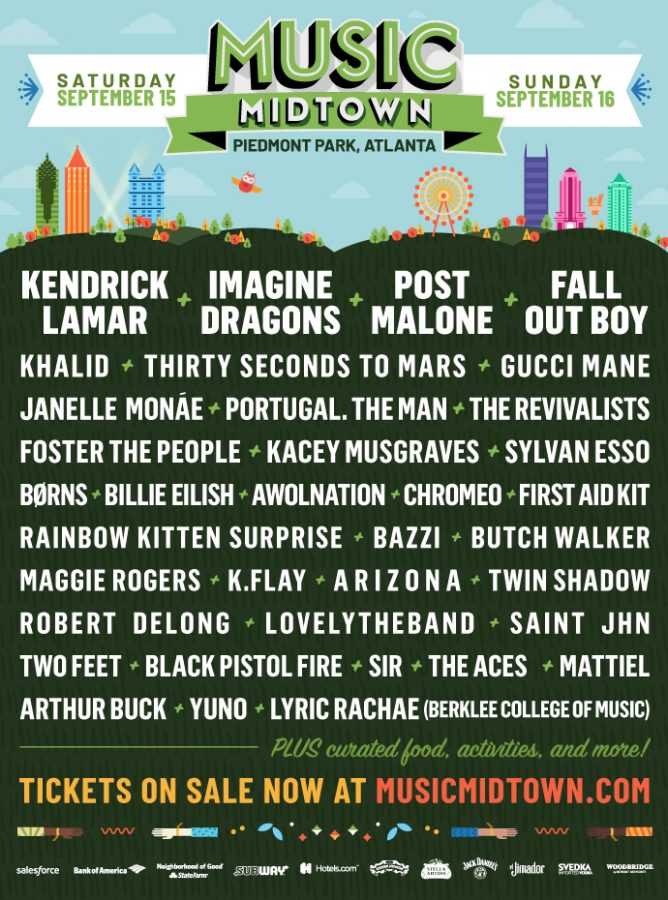 The Music Midtown 2018 lineup.