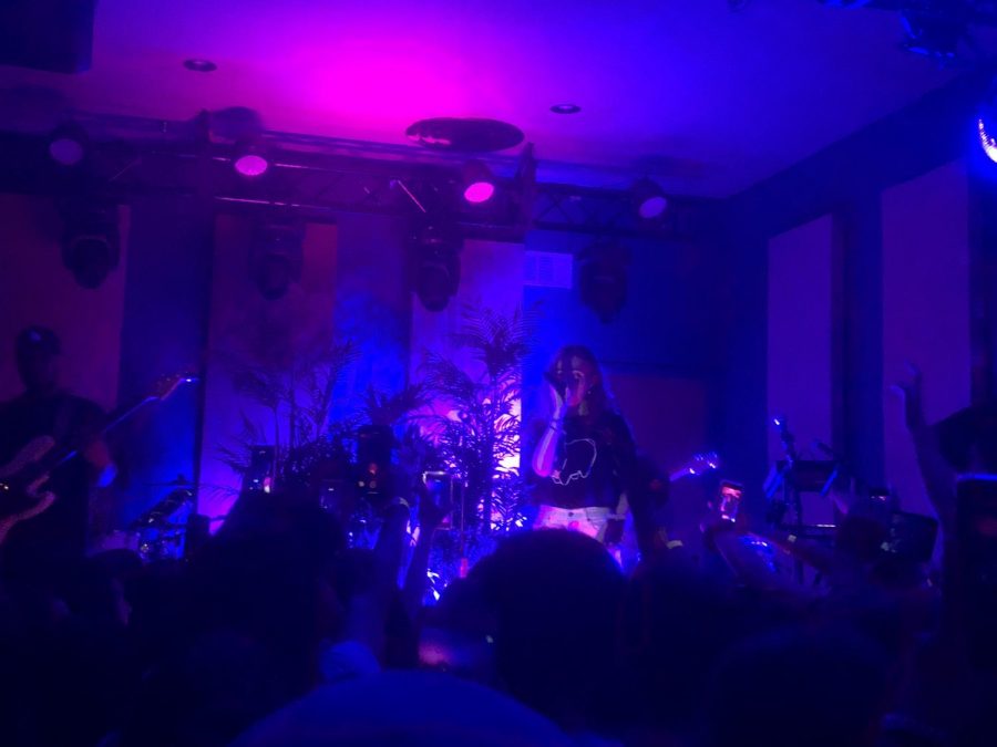 Clairo performing her hit Drown featuring Cuco. Both artists were 19 years old when the song was first released. 