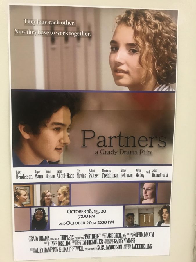 Movie posters advertising the Grady film Partners lined the Grady halls on the week leading up to the shows.