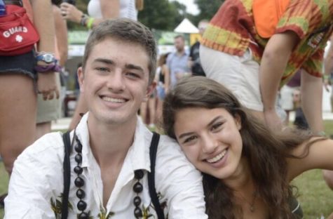TWINNING: Jack and Kaitlin Palaian display their twin bond at Music Midtown this past September. 