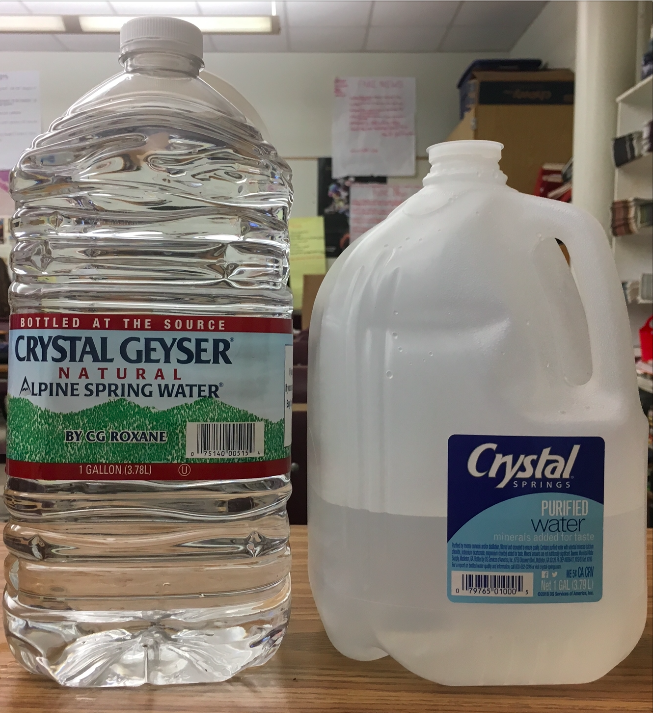 Bottled water and gallons of water were brought to school, so students and staff could stay hydrated throughout the day, while the boil water advisory was still in action.