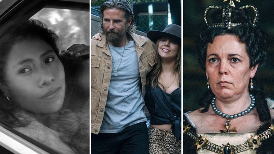 "The Favourite" and "Roma" reigned supreme, with ten nominations each.