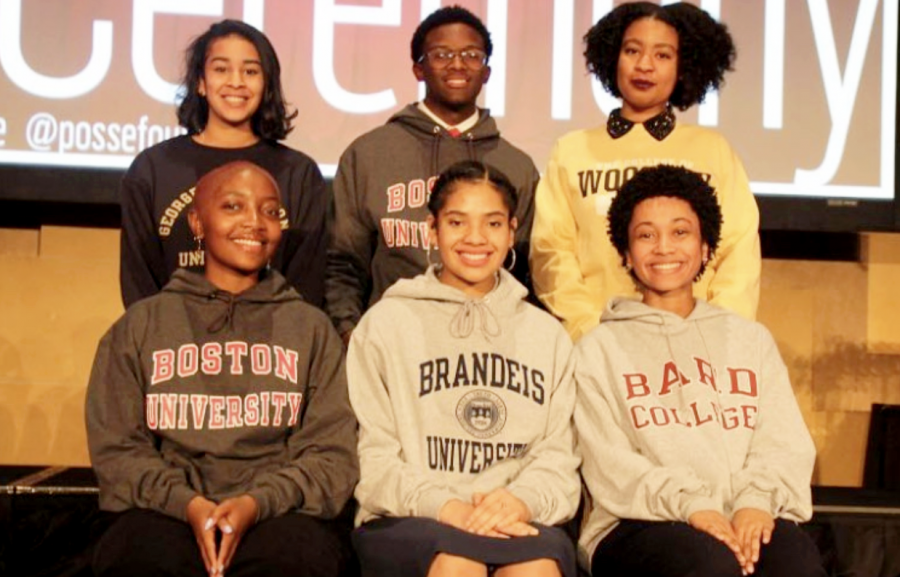 Four of the six students to earn the posse scholarship from Atlanta Public Schools came from Grady. (Top left) Avery Alford, (top right) Taylor Jackson, (bottom left) Shamayan Sullivan, and (bottom center) Keziah Corbett received full, merit-based scholarships to each of their respective schools. 