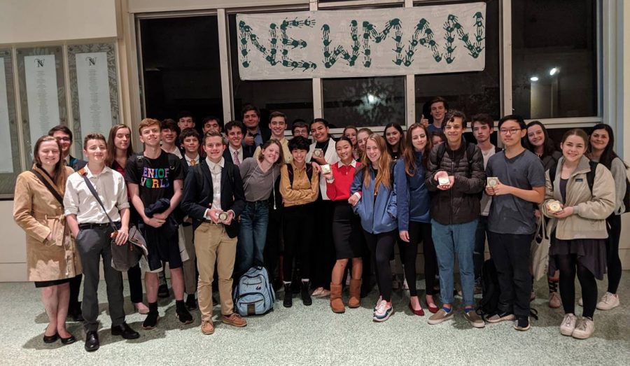 The Jesters debate team show off its awards following success at the Isadore Newman Tournament in New Orleans in December just before the winter break.