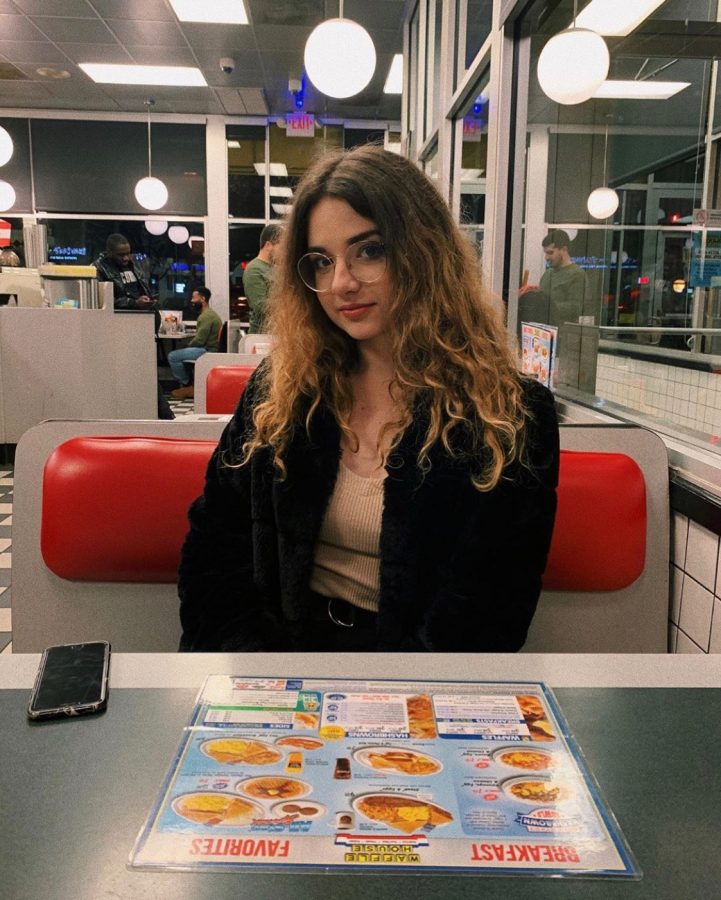 Frare is having many new experiences in America, including late-night Waffle House runs, where she enjoyed her first ever waffle. 