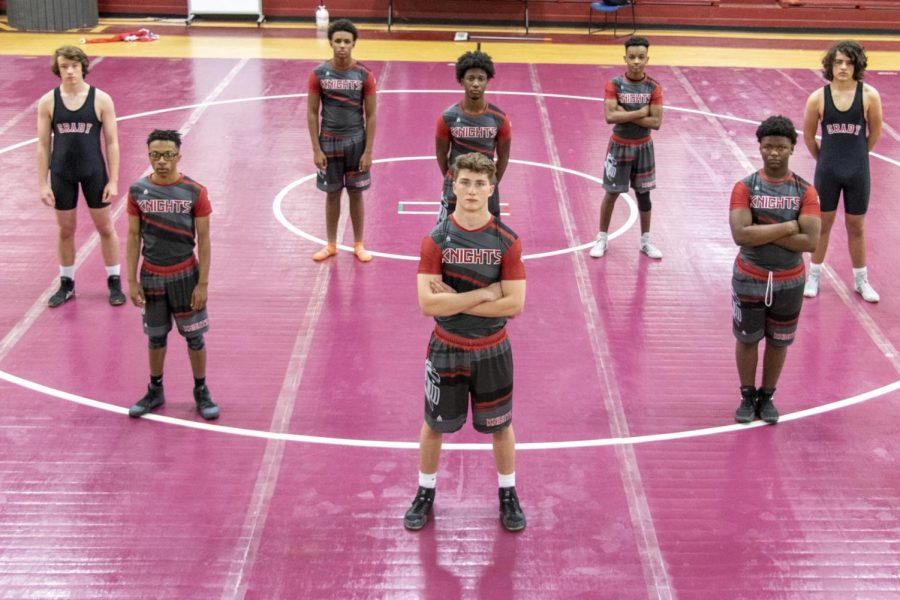The wrestling team started the season with eight athletes. However, after getting hit hard by the COVID-19 pandemic, the team was only able to send two of them to the Georgia High School Association Traditional Wrestling State Championship.
