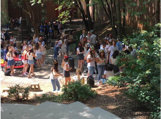 In a traditional school setting, seniors gather in the courtyard for lunch and wear senior crowns to symbolize their last year at Grady. Due to the 2020-2021 school year being entirely online so far, Grady seniors have missed out on classic senior activities. "We can still do something in a small group, but it would never be the same as if it was a real school year," senior Shawn Gillespy said.