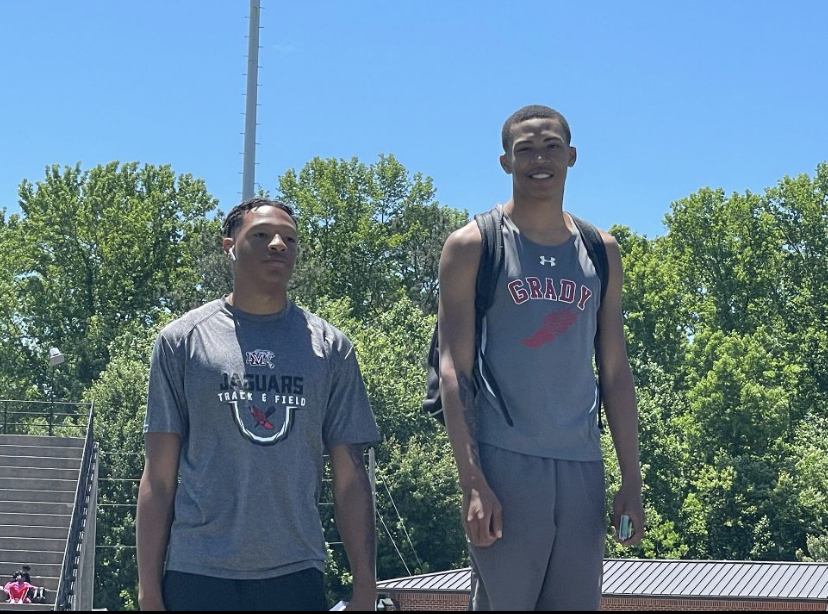 Despite a less successful performance at the state track meet than the boys would have hoped, there were still some accomplishments including senior Xavier Sessoms (pictured) placing 6th in the high jump, junior Everett Schroeder placing 5th in the 800 and senior Fred Hamilton placing 7th in the 400 and the 300 Hurdles. 