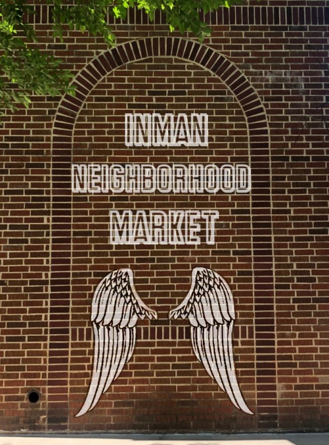 APS has commissioned local artists to paint murals on the walls of Inman Neighborhood Market. These walls are planned to brighten up any social media feed.