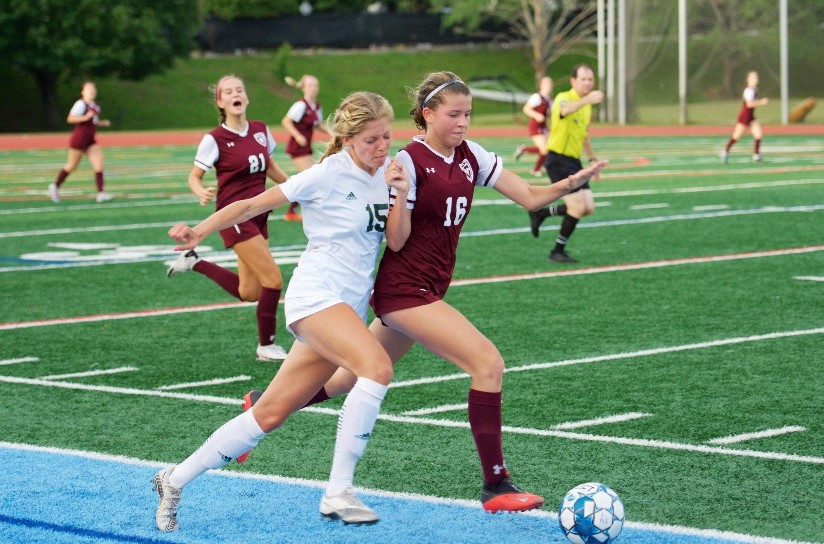 The Midtown girls soccer team lost 4-0 to Blessed Trinity in the 2021 soccer state semifinals. Starting in the next academic year, Midtown will remain in class 5A. Blessed Trinity is moving up from 5A to 6A due to their higher numbers of students living out-of-zone.