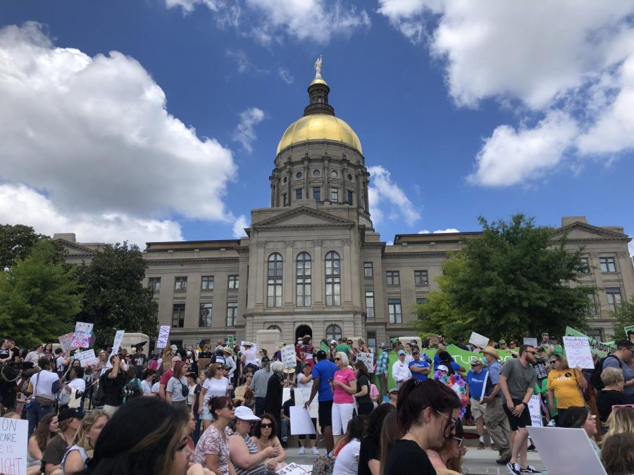On May 14, after the decision to overturn Roe v. Wade was leaked, protesters rallied in front of the capitol building. There has always been opposition to anti-abortion legislation.