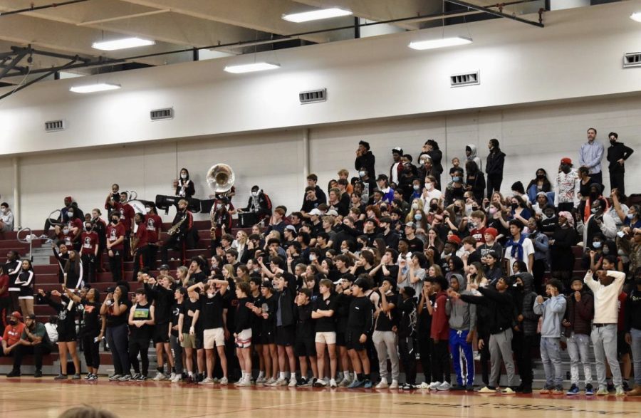 The 2021-2022 basketball season showed increased amounts of school spirit. 