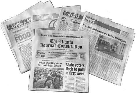 The Atlanta Journal-Constitution is rumored to be moving to mostly virtual news. However, digital news is inadequate compared to print paper. 