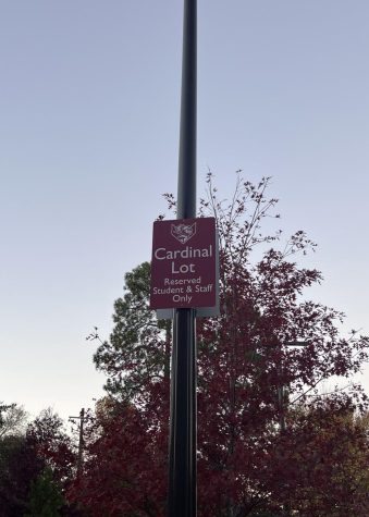 The Cardinal lot, commonly referred to as the upper lot on 10th street, is dangerous to exit from. Students and staff who park in the lot have to deal with the difficulty of exiting on the daily. 