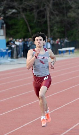 Senior Devin Tabourn runs the 800. This year Tabourn hopes to be a leader on and off the field. 