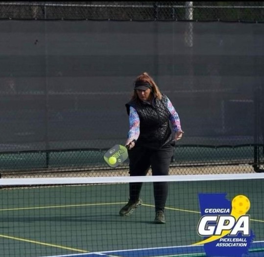 Sandi Stein competes in a pickleball game. Stein has competed at the U.S. Open and has won multiple tournaments around the nation.