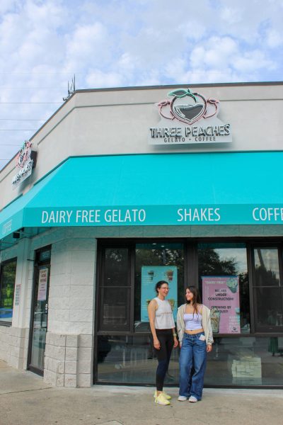 Along with her two daughters, Kendra Bauser is opening the second location of her dairy-free gelato and coffee shop, Three Peaches, at the intersection of Monroe Drive and 10th St. on Sept. 13.