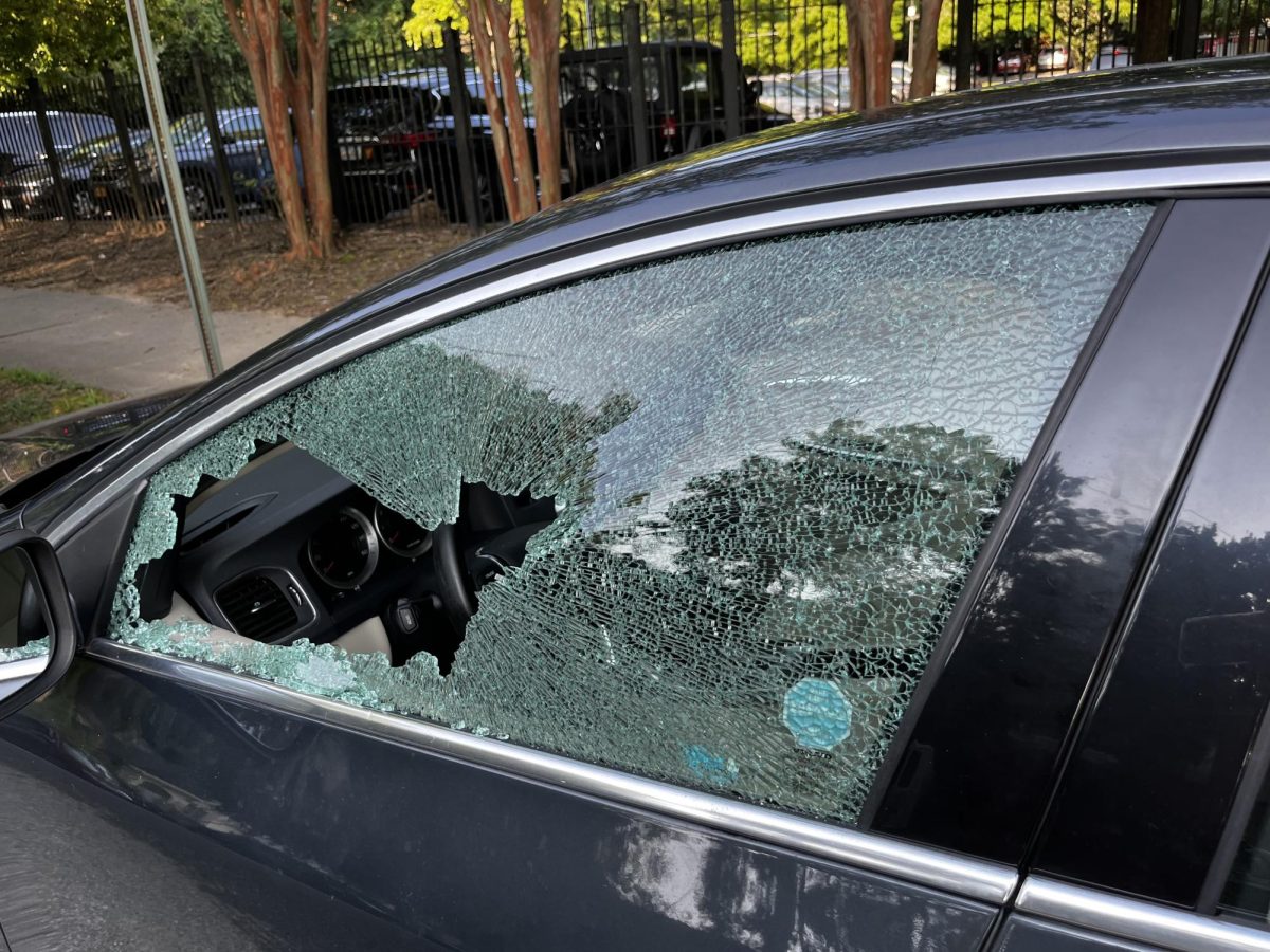 An incident on Aug. 15 caused over 60 residents in Midtown East to wake up to a smashed window on their car. 
