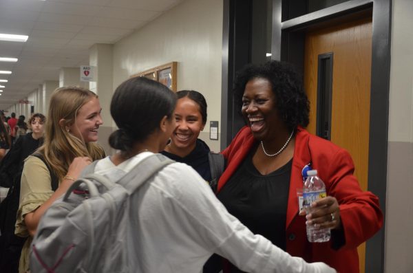 Superintendent Battle visits Midtown, connects with students and staff