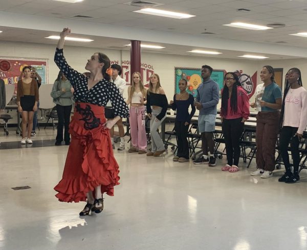 In addition to performing traditional flamenco dance, instructor Julie Galle Baggenstoss integrates STEAM elements into her instruction on flamenco.