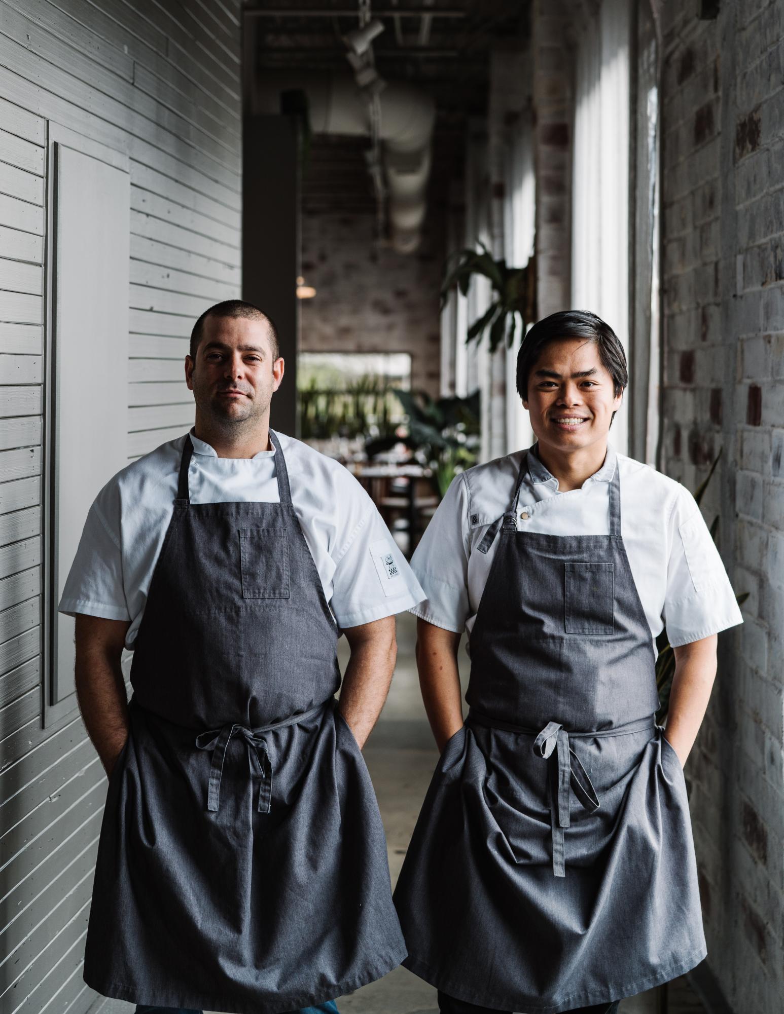 After moving from New York to open a restaurant, friends and colleagues Aaron Phillips (left) and Ronald Hsu
(right) came to Atlanta. With its name inspired by Hsu’s mother Betty, Lazy Betty, located in Inman Park, opened in 2019 and now has a MICHELIN star. The restaurant’s food is described as global eclectic with an evolving menu, Executive Chef and Co-Owner Phillips said.