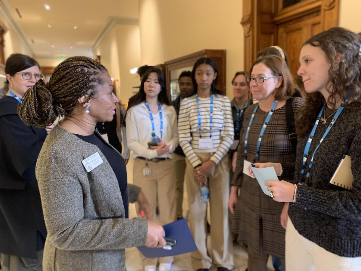 CROSSOVER DAY: Midtown’s AP Student Advocates took a field trip to the Georgia State Capitol during Crossover Day, where proposed bills in the House are passed over to the Senate and senators make adjustments to the bills.
