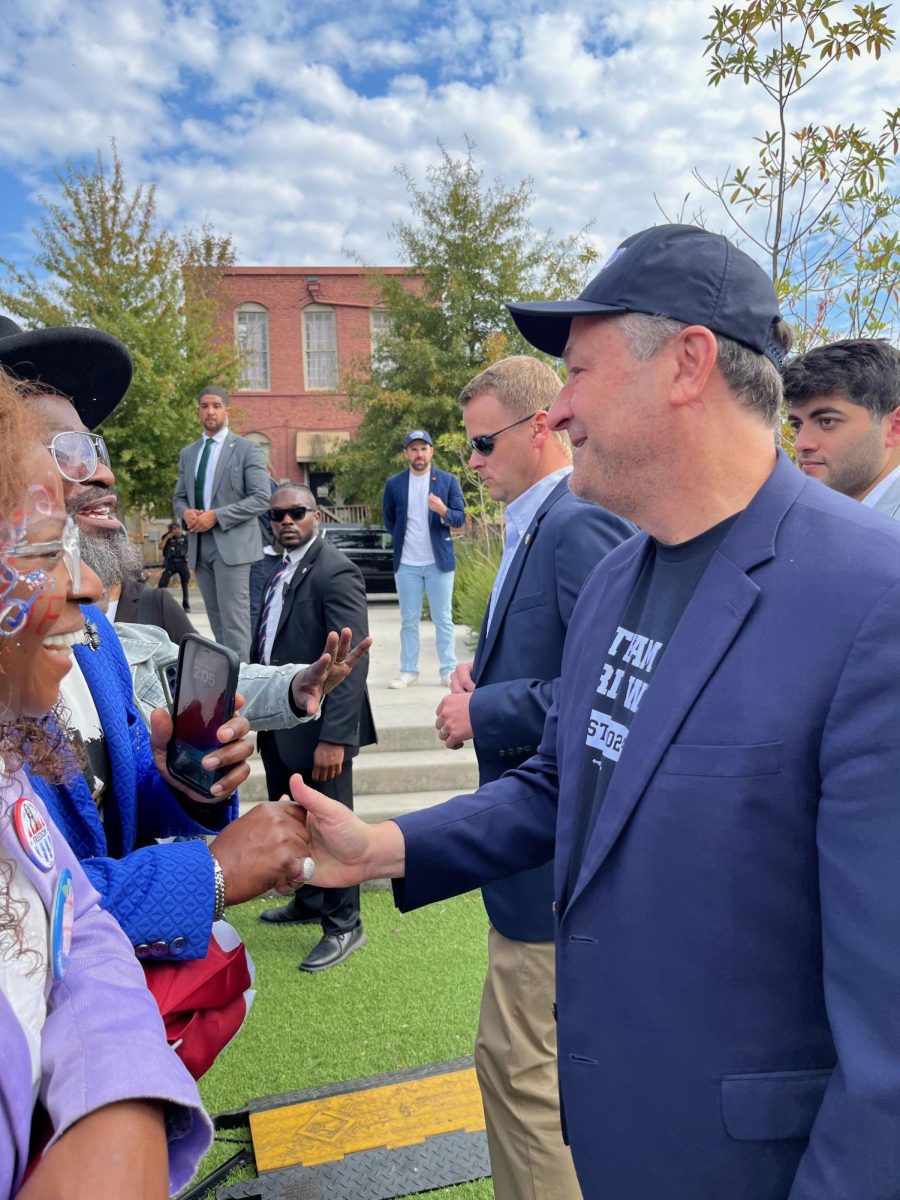 SECOND GENTLEMAN: Doug Emhoff, Kamala Harris's husband, gave a speech concerning policies and recalled his conversations with Harris about how we "cannot go back."