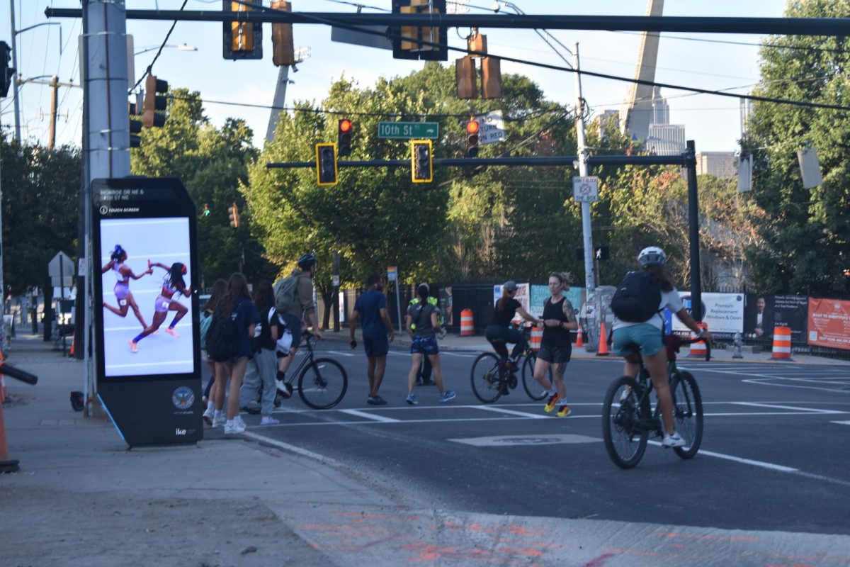 The Atlanta BeltLine and Atlanta Department of Transportation have spearheaded construction for three months at the 10th Street and Monroe Drive intersection, in aims to connect the Beltline and protect pedestrians. 