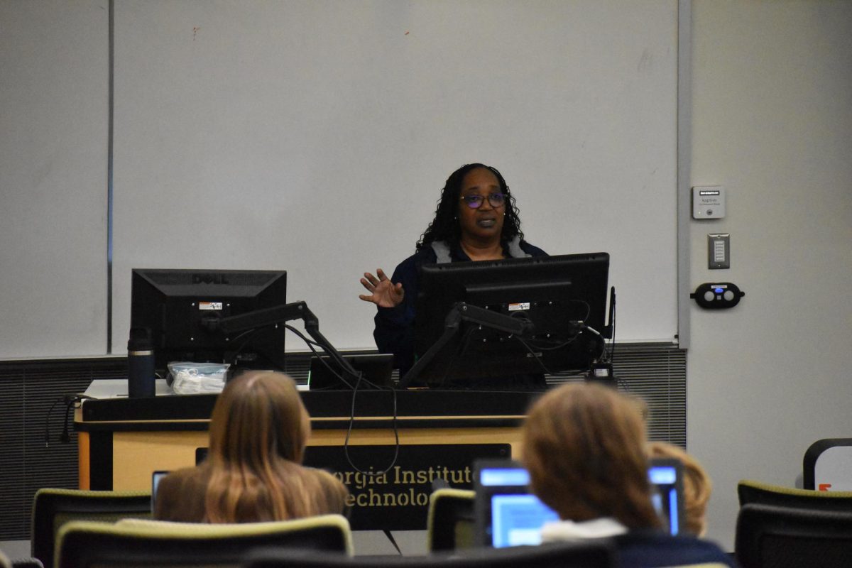 EXEMPLARY EDUCATION: Senior professor Iretta Kearse teachers her Intro to Computing class in the Computer Science Department at Georgia Tech. Universities like Georgia Tech are vital to educating Atlanta's population.