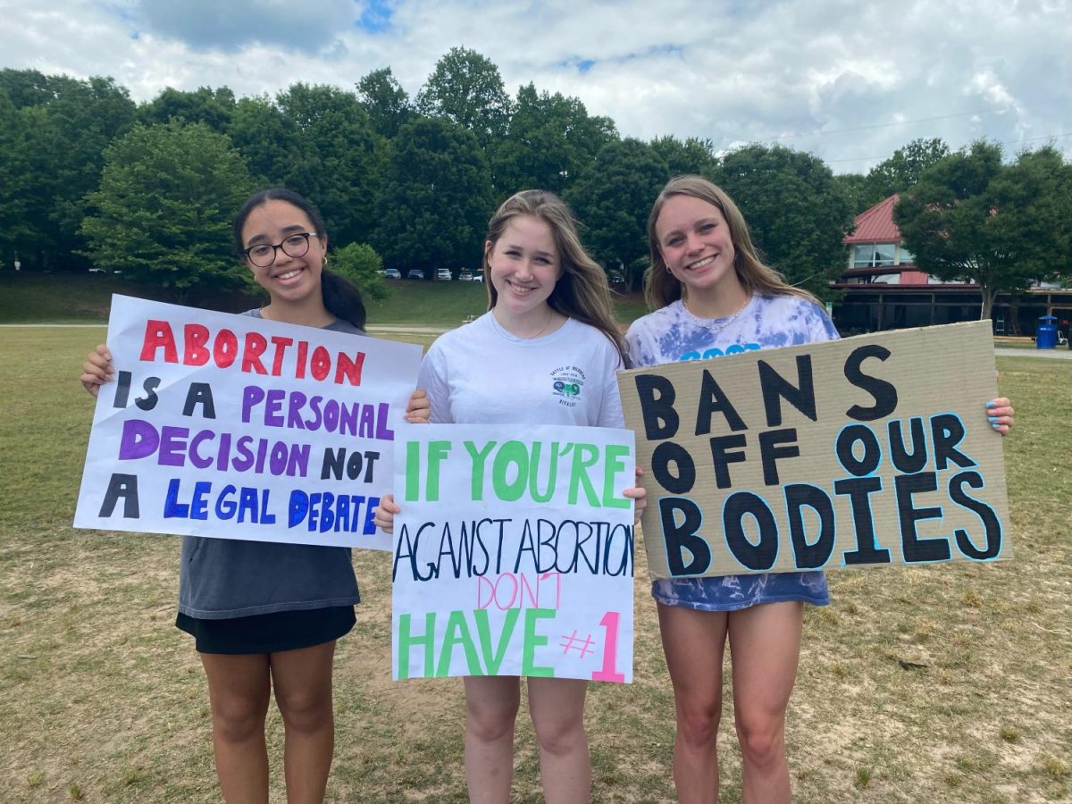 Students gather at rally to advocate for reproductive justice and proper feminine healthcare in Georgia