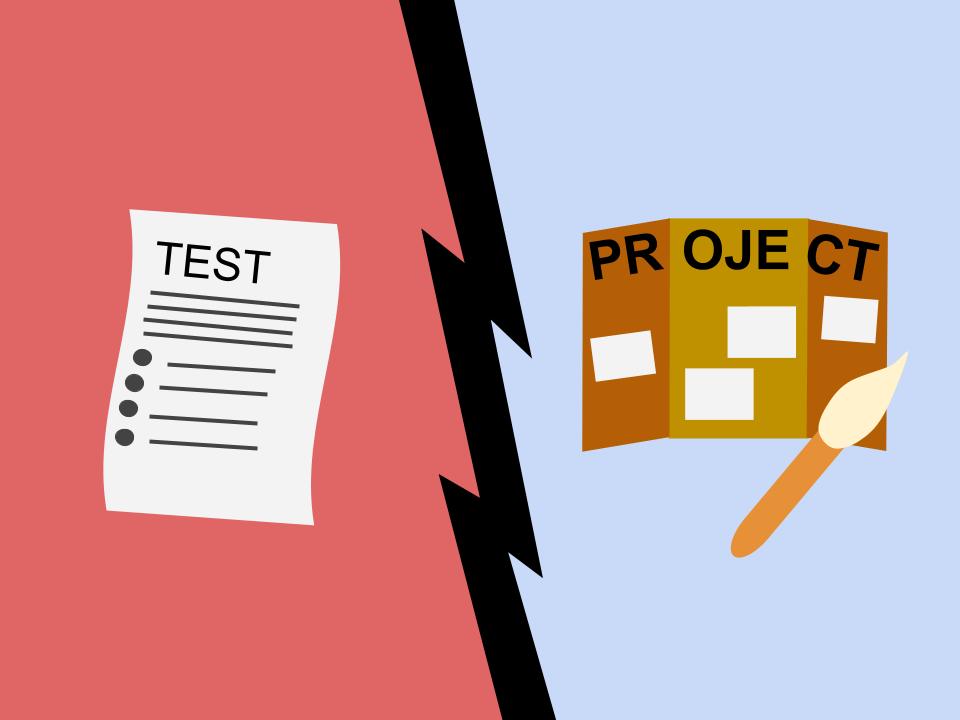 Head to Head: Should teachers offer tests or projects as finals?