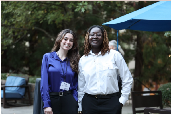 Juniors Stella St. Clair and Julia Mayi attended the GFAF banquet where they produced the video featuring this year's honoree.