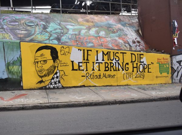 Murals around Atlanta showcase the impact the Israel-Hamas conflict had on a local scale. Refaat Alareer was a Palestinian writer, poet and activist from the Gaza Strip. Alareer was killed on Dec. 7, 2023 and prior to his death published the poem "If I Must Die."