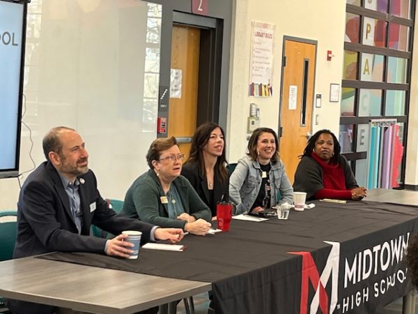 BOARD MEETING: On March 11, selected Midtown students questioned the Atlanta school board about critical issues within Midtown and the district. 