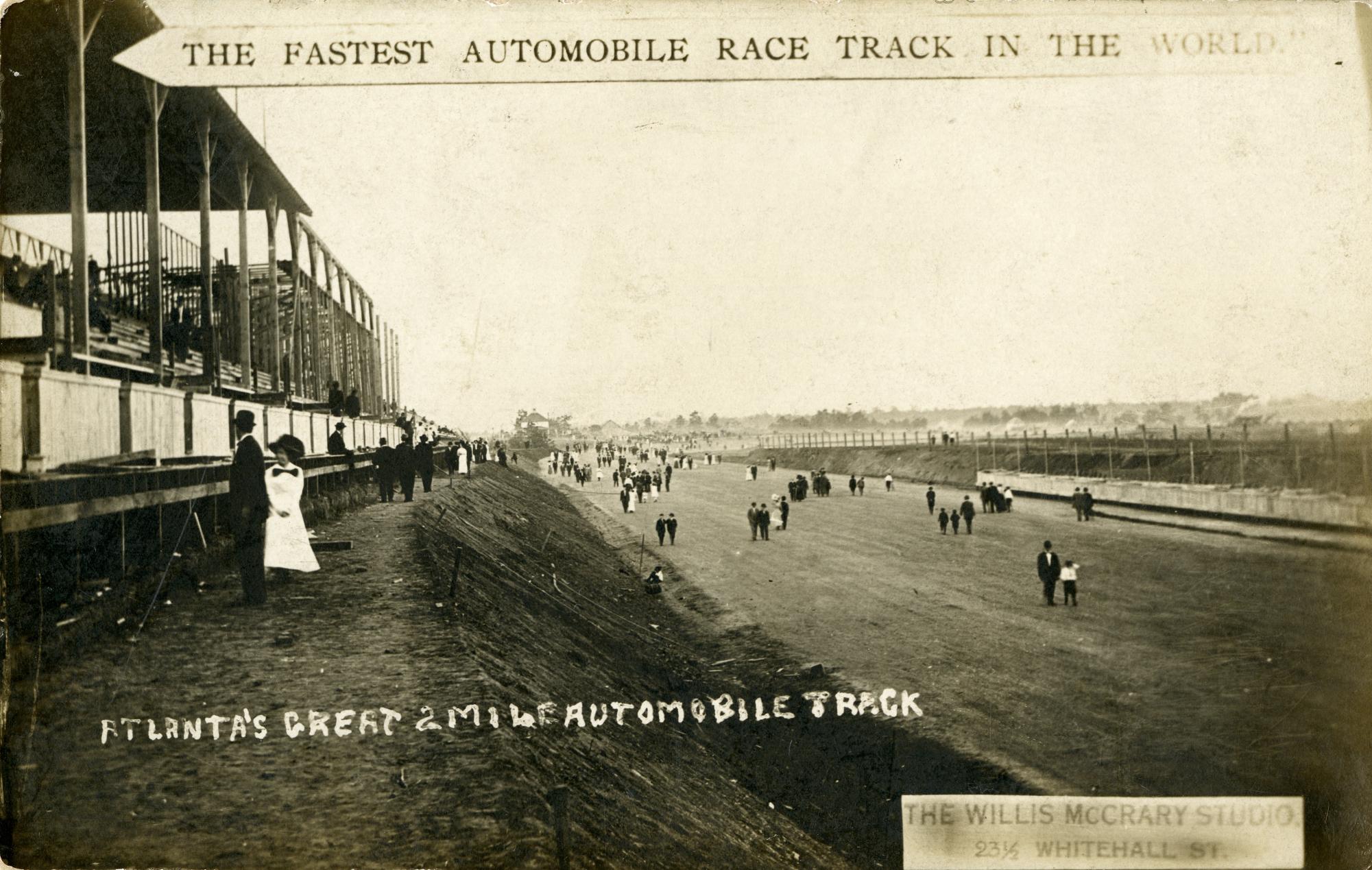 The Atlanta Speedway was created in 1909 by Asa Candler Jr., and is where Hartsfield-Jackson Atlanta International Airport is now located. After a year of operation with little economic success, the racetrack foreclosed and became used for aviation purposes.