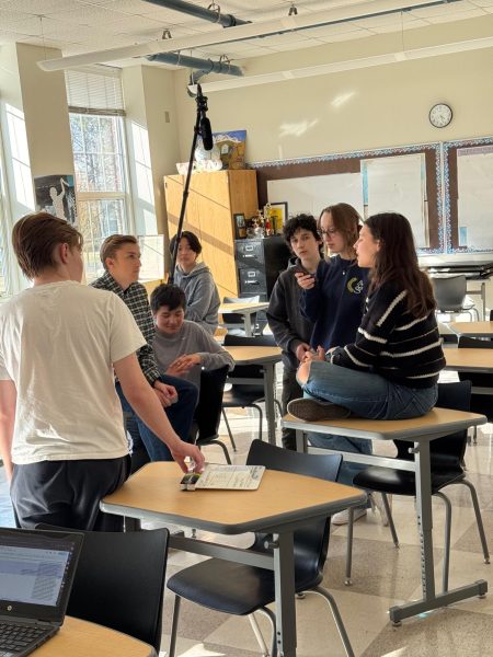 BEHIND THE SCENES: Midtown's spring film was put on by student volunteers. The film was titled "Between Heaven and Hell" and was filmed for three months of the second school semester.