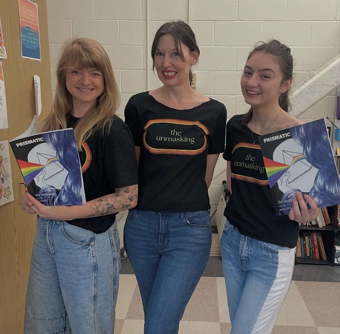 Midtown's "The Unmasking" literary magazine published their 28th volume, Prismatic, in spring 2025. (Courtesy of Erin Aube)