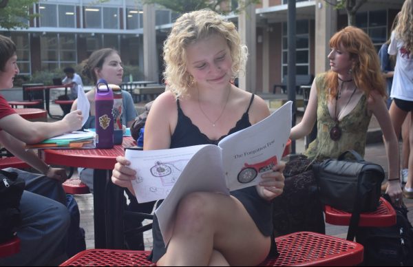 RADIANT WRITER: Junior Reed Lancaster reads her award-winning book, “The Forgotten Few.”
Lancaster said her book is deeply personal and connects to her heritage and passion for writing.