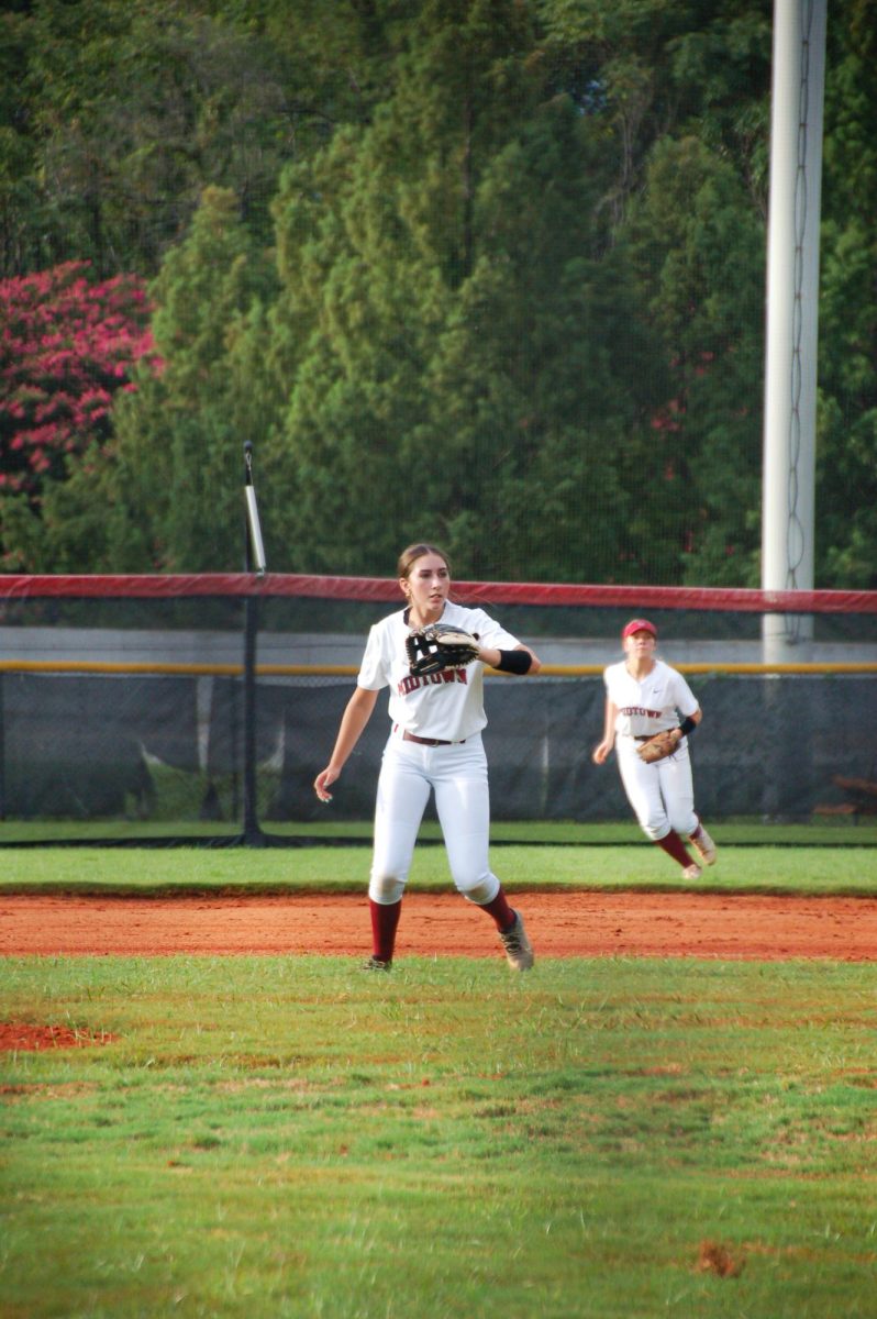 Adrienne Bartlett anchors the defense with sharp thinking and quick reflexes. 