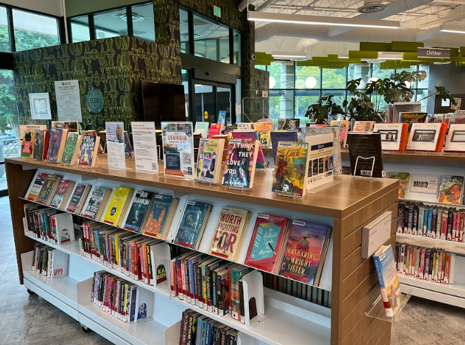 QUICK LOOK: Joan P. Garner Library features new books in the library at the front entrance, where visitors can easily browse new and popular reads.