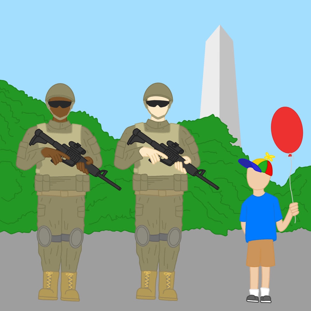 National Guard troops in Washington D.C. in response to the Trump Administration declaring a Crime Emergency. Chicago is expected to be the next city to receive troops.
