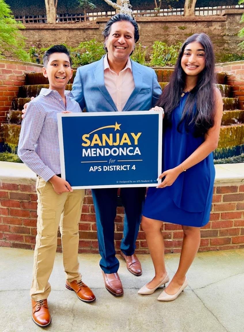 Atlanta School Board candidate Sanjay Mendonca wants to improve efficiency and run Atlanta Public Schools like a nonprofit business.