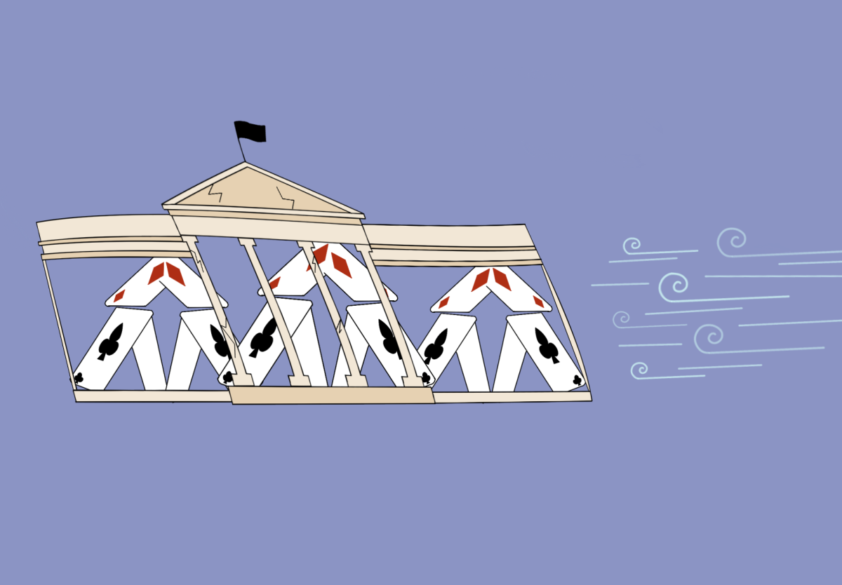HOUSE OF CARDS: The federal government shut down on Oct. 1 after Senate Democrats and Republicans failed to come to an agreement regarding funding government services.