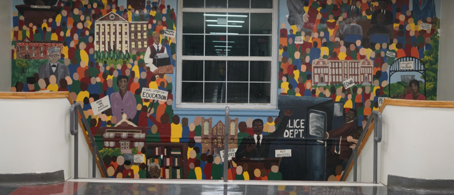 The 2017 movie Spiderman: Homecoming was partially filmed at Midtown High School. The C-200 hallway was featured in a scene where its star, Tom Holland, made his way up the stairs.